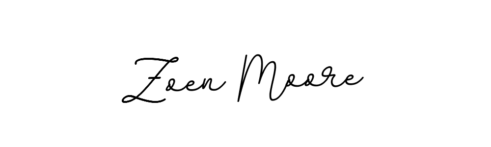 Make a beautiful signature design for name Zoen Moore. With this signature (BallpointsItalic-DORy9) style, you can create a handwritten signature for free. Zoen Moore signature style 11 images and pictures png