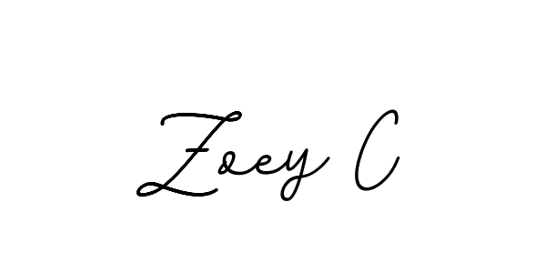 This is the best signature style for the Zoey C name. Also you like these signature font (BallpointsItalic-DORy9). Mix name signature. Zoey C signature style 11 images and pictures png