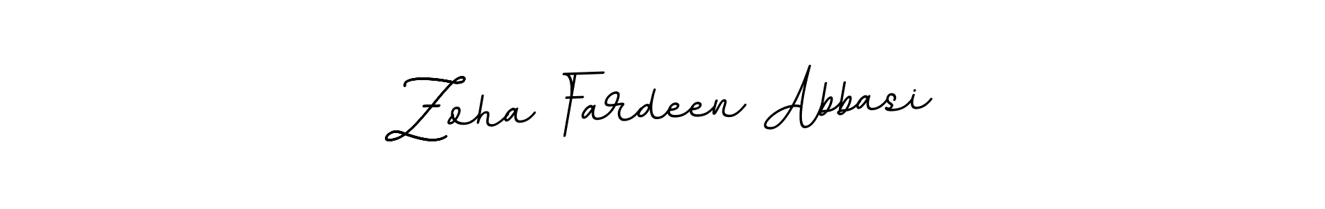 Make a beautiful signature design for name Zoha Fardeen Abbasi. Use this online signature maker to create a handwritten signature for free. Zoha Fardeen Abbasi signature style 11 images and pictures png