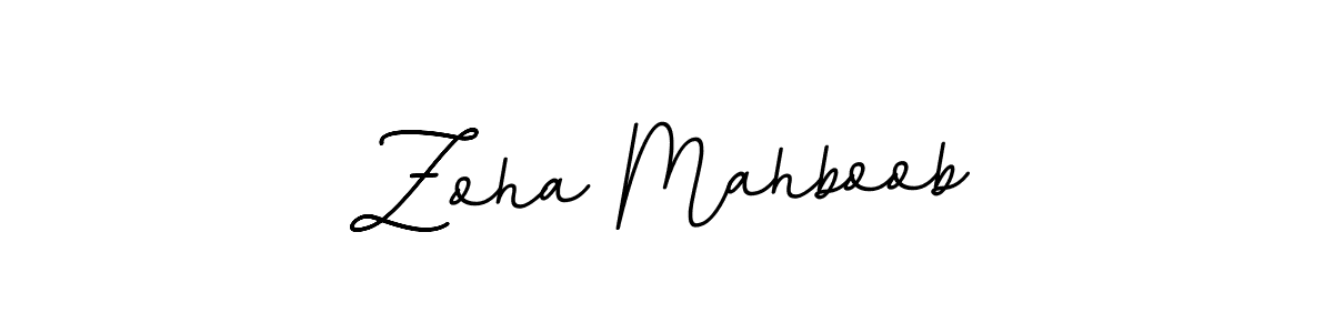 Make a beautiful signature design for name Zoha Mahboob. Use this online signature maker to create a handwritten signature for free. Zoha Mahboob signature style 11 images and pictures png