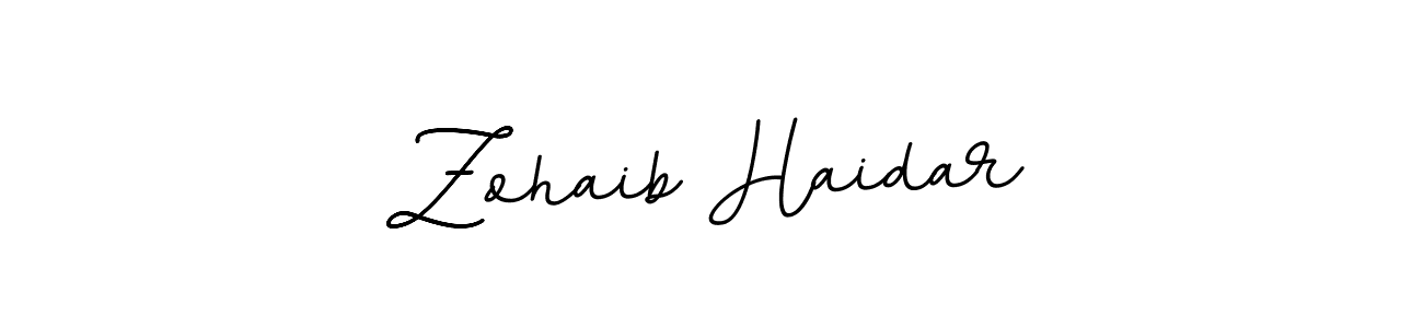 Create a beautiful signature design for name Zohaib Haidar. With this signature (BallpointsItalic-DORy9) fonts, you can make a handwritten signature for free. Zohaib Haidar signature style 11 images and pictures png