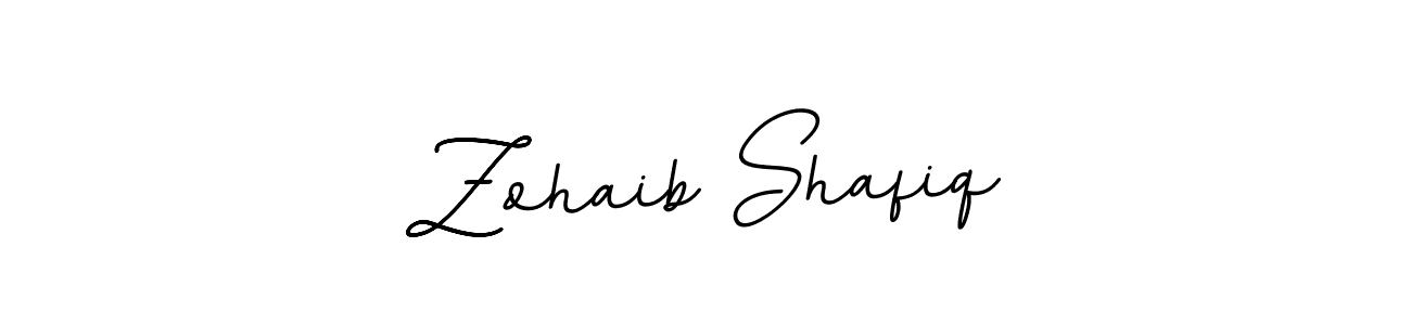 Design your own signature with our free online signature maker. With this signature software, you can create a handwritten (BallpointsItalic-DORy9) signature for name Zohaib Shafiq. Zohaib Shafiq signature style 11 images and pictures png