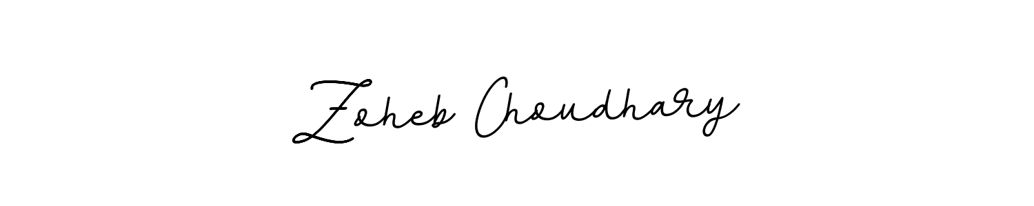 Zoheb Choudhary stylish signature style. Best Handwritten Sign (BallpointsItalic-DORy9) for my name. Handwritten Signature Collection Ideas for my name Zoheb Choudhary. Zoheb Choudhary signature style 11 images and pictures png
