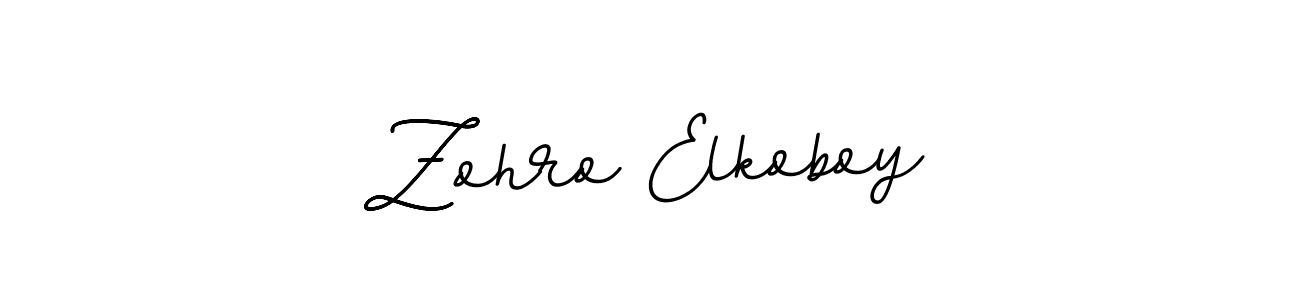 Design your own signature with our free online signature maker. With this signature software, you can create a handwritten (BallpointsItalic-DORy9) signature for name Zohro Elkoboy. Zohro Elkoboy signature style 11 images and pictures png