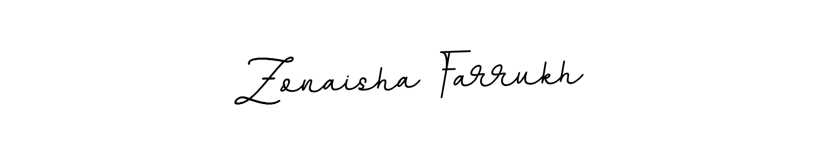 You should practise on your own different ways (BallpointsItalic-DORy9) to write your name (Zonaisha Farrukh) in signature. don't let someone else do it for you. Zonaisha Farrukh signature style 11 images and pictures png