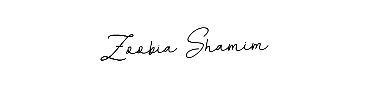 The best way (BallpointsItalic-DORy9) to make a short signature is to pick only two or three words in your name. The name Zoobia Shamim include a total of six letters. For converting this name. Zoobia Shamim signature style 11 images and pictures png