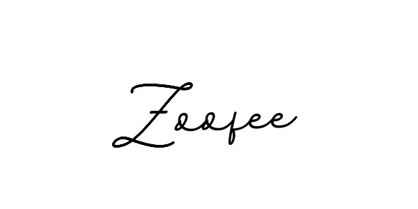 Zoofee stylish signature style. Best Handwritten Sign (BallpointsItalic-DORy9) for my name. Handwritten Signature Collection Ideas for my name Zoofee. Zoofee signature style 11 images and pictures png