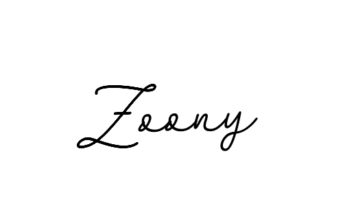 Make a beautiful signature design for name Zoony. With this signature (BallpointsItalic-DORy9) style, you can create a handwritten signature for free. Zoony signature style 11 images and pictures png