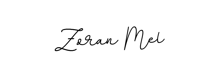 Make a beautiful signature design for name Zoran Mel. With this signature (BallpointsItalic-DORy9) style, you can create a handwritten signature for free. Zoran Mel signature style 11 images and pictures png