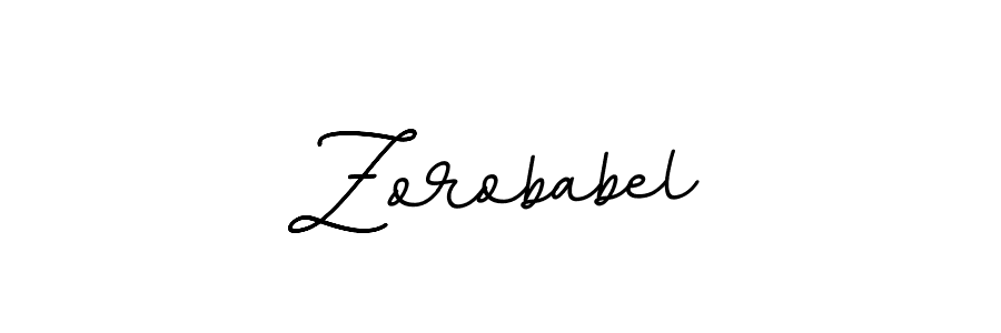 Design your own signature with our free online signature maker. With this signature software, you can create a handwritten (BallpointsItalic-DORy9) signature for name Zorobabel. Zorobabel signature style 11 images and pictures png