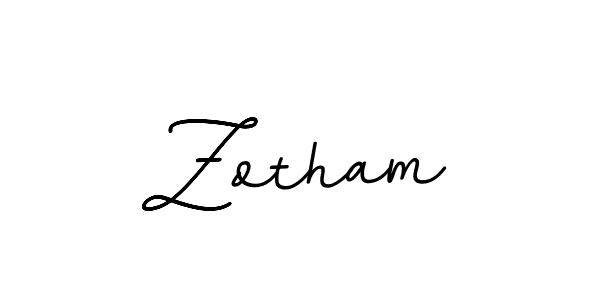 Create a beautiful signature design for name Zotham. With this signature (BallpointsItalic-DORy9) fonts, you can make a handwritten signature for free. Zotham signature style 11 images and pictures png