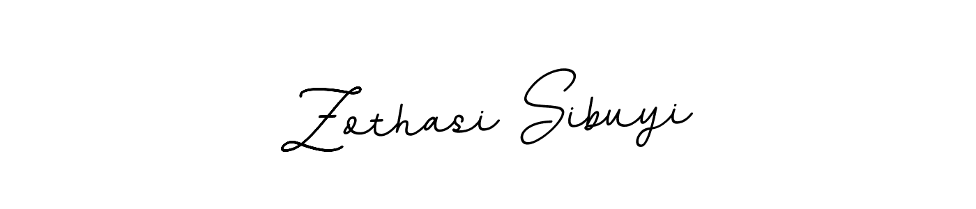 The best way (BallpointsItalic-DORy9) to make a short signature is to pick only two or three words in your name. The name Zothasi Sibuyi include a total of six letters. For converting this name. Zothasi Sibuyi signature style 11 images and pictures png