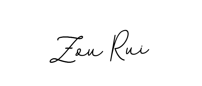 Create a beautiful signature design for name Zou Rui. With this signature (BallpointsItalic-DORy9) fonts, you can make a handwritten signature for free. Zou Rui signature style 11 images and pictures png