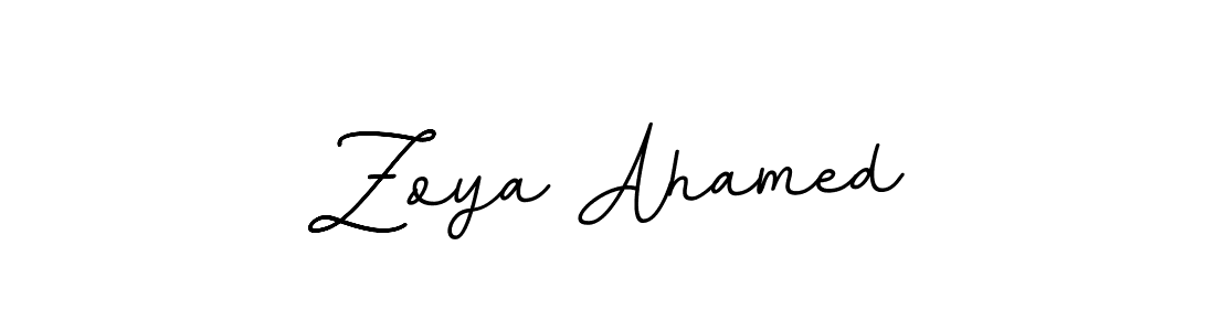 Create a beautiful signature design for name Zoya Ahamed. With this signature (BallpointsItalic-DORy9) fonts, you can make a handwritten signature for free. Zoya Ahamed signature style 11 images and pictures png