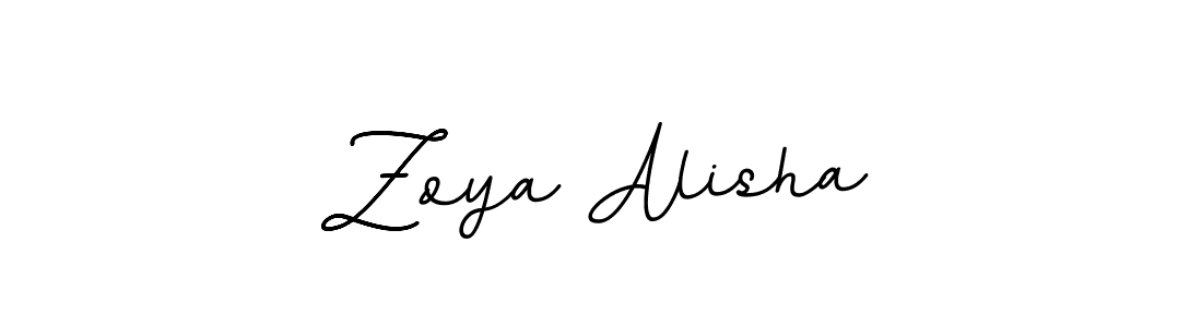 Make a beautiful signature design for name Zoya Alisha. With this signature (BallpointsItalic-DORy9) style, you can create a handwritten signature for free. Zoya Alisha signature style 11 images and pictures png