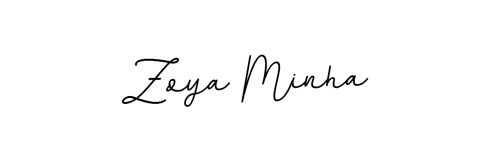 The best way (BallpointsItalic-DORy9) to make a short signature is to pick only two or three words in your name. The name Zoya Minha include a total of six letters. For converting this name. Zoya Minha signature style 11 images and pictures png