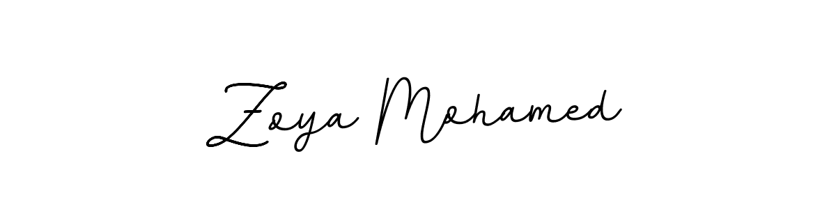 Zoya Mohamed stylish signature style. Best Handwritten Sign (BallpointsItalic-DORy9) for my name. Handwritten Signature Collection Ideas for my name Zoya Mohamed. Zoya Mohamed signature style 11 images and pictures png