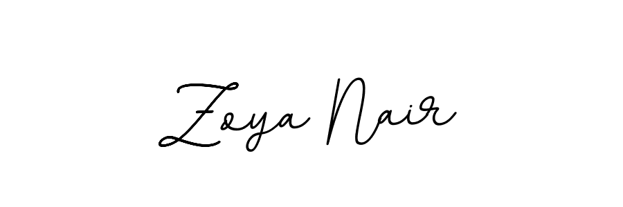 Also we have Zoya Nair name is the best signature style. Create professional handwritten signature collection using BallpointsItalic-DORy9 autograph style. Zoya Nair signature style 11 images and pictures png