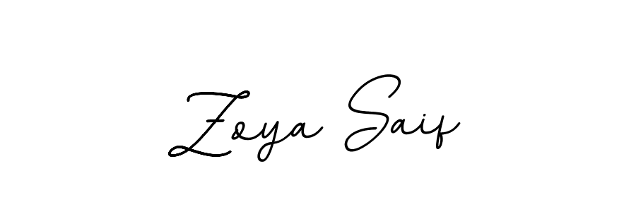 Design your own signature with our free online signature maker. With this signature software, you can create a handwritten (BallpointsItalic-DORy9) signature for name Zoya Saif. Zoya Saif signature style 11 images and pictures png