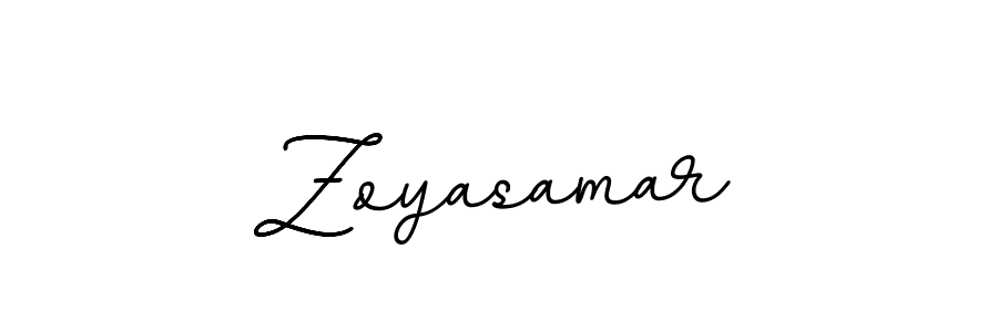 You should practise on your own different ways (BallpointsItalic-DORy9) to write your name (Zoyasamar) in signature. don't let someone else do it for you. Zoyasamar signature style 11 images and pictures png