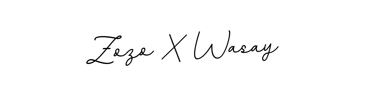 It looks lik you need a new signature style for name Zozo X Wasay. Design unique handwritten (BallpointsItalic-DORy9) signature with our free signature maker in just a few clicks. Zozo X Wasay signature style 11 images and pictures png