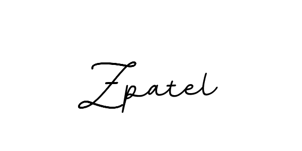 The best way (BallpointsItalic-DORy9) to make a short signature is to pick only two or three words in your name. The name Zpatel include a total of six letters. For converting this name. Zpatel signature style 11 images and pictures png