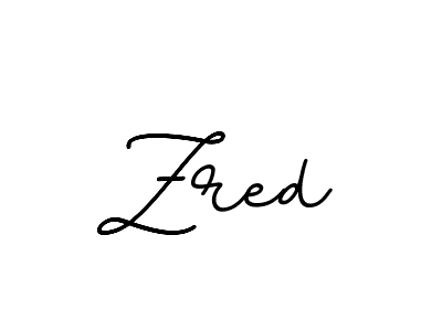 Make a beautiful signature design for name Zred. With this signature (BallpointsItalic-DORy9) style, you can create a handwritten signature for free. Zred signature style 11 images and pictures png