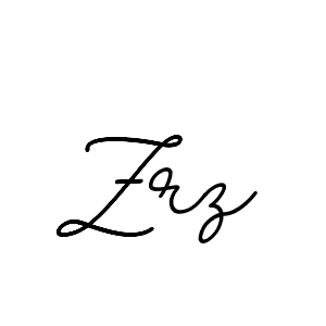 How to make Zrz name signature. Use BallpointsItalic-DORy9 style for creating short signs online. This is the latest handwritten sign. Zrz signature style 11 images and pictures png