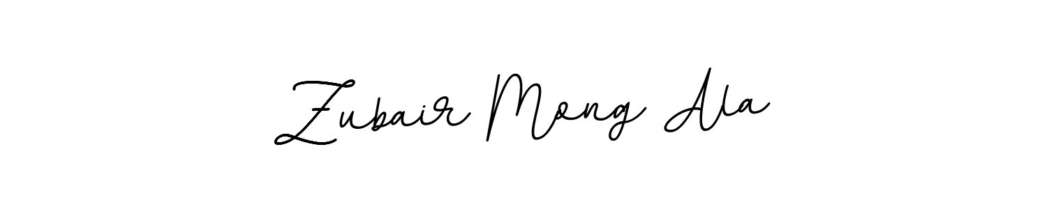 You should practise on your own different ways (BallpointsItalic-DORy9) to write your name (Zubair Mong Ala) in signature. don't let someone else do it for you. Zubair Mong Ala signature style 11 images and pictures png