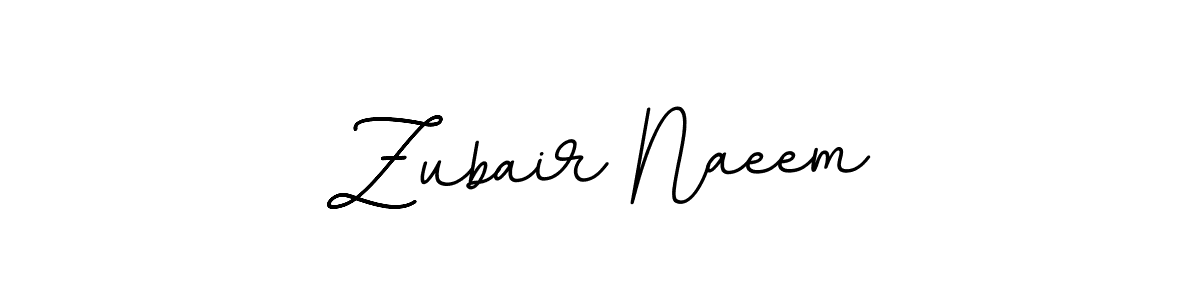 Make a beautiful signature design for name Zubair Naeem. With this signature (BallpointsItalic-DORy9) style, you can create a handwritten signature for free. Zubair Naeem signature style 11 images and pictures png