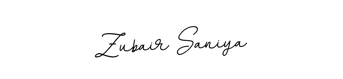 Use a signature maker to create a handwritten signature online. With this signature software, you can design (BallpointsItalic-DORy9) your own signature for name Zubair Saniya. Zubair Saniya signature style 11 images and pictures png