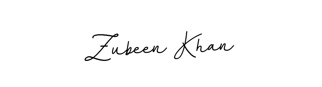 Make a beautiful signature design for name Zubeen Khan. With this signature (BallpointsItalic-DORy9) style, you can create a handwritten signature for free. Zubeen Khan signature style 11 images and pictures png