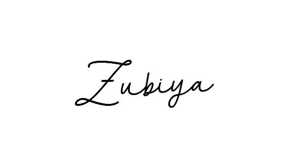 Design your own signature with our free online signature maker. With this signature software, you can create a handwritten (BallpointsItalic-DORy9) signature for name Zubiya. Zubiya signature style 11 images and pictures png