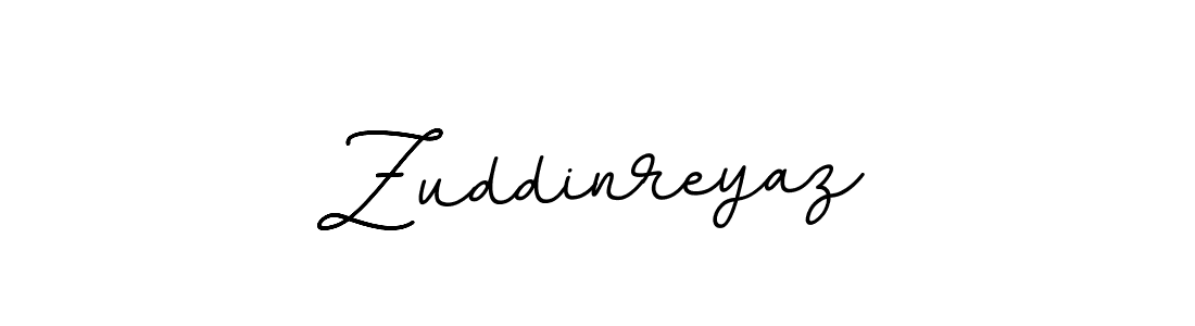 Use a signature maker to create a handwritten signature online. With this signature software, you can design (BallpointsItalic-DORy9) your own signature for name Zuddinreyaz. Zuddinreyaz signature style 11 images and pictures png