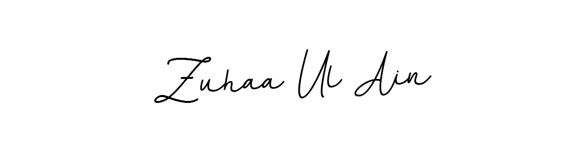 if you are searching for the best signature style for your name Zuhaa Ul Ain. so please give up your signature search. here we have designed multiple signature styles  using BallpointsItalic-DORy9. Zuhaa Ul Ain signature style 11 images and pictures png