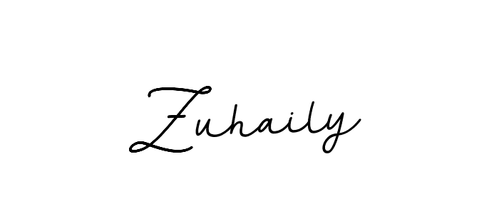 Create a beautiful signature design for name Zuhaily. With this signature (BallpointsItalic-DORy9) fonts, you can make a handwritten signature for free. Zuhaily signature style 11 images and pictures png