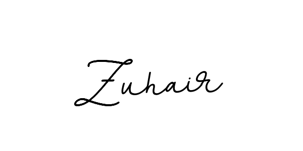 Use a signature maker to create a handwritten signature online. With this signature software, you can design (BallpointsItalic-DORy9) your own signature for name Zuhair. Zuhair signature style 11 images and pictures png