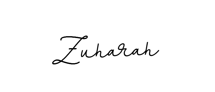 How to make Zuharah name signature. Use BallpointsItalic-DORy9 style for creating short signs online. This is the latest handwritten sign. Zuharah signature style 11 images and pictures png