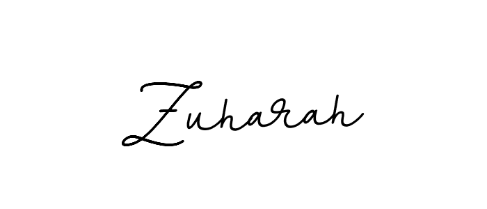 How to make Zuharah name signature. Use BallpointsItalic-DORy9 style for creating short signs online. This is the latest handwritten sign. Zuharah signature style 11 images and pictures png