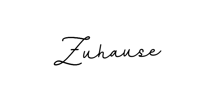 Use a signature maker to create a handwritten signature online. With this signature software, you can design (BallpointsItalic-DORy9) your own signature for name Zuhause. Zuhause signature style 11 images and pictures png