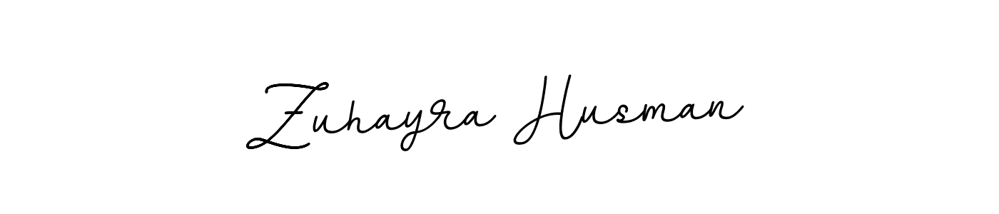 You should practise on your own different ways (BallpointsItalic-DORy9) to write your name (Zuhayra Husman) in signature. don't let someone else do it for you. Zuhayra Husman signature style 11 images and pictures png