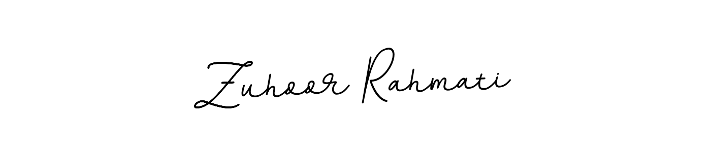 Make a beautiful signature design for name Zuhoor Rahmati. Use this online signature maker to create a handwritten signature for free. Zuhoor Rahmati signature style 11 images and pictures png