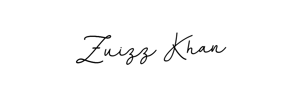 Use a signature maker to create a handwritten signature online. With this signature software, you can design (BallpointsItalic-DORy9) your own signature for name Zuizz Khan. Zuizz Khan signature style 11 images and pictures png