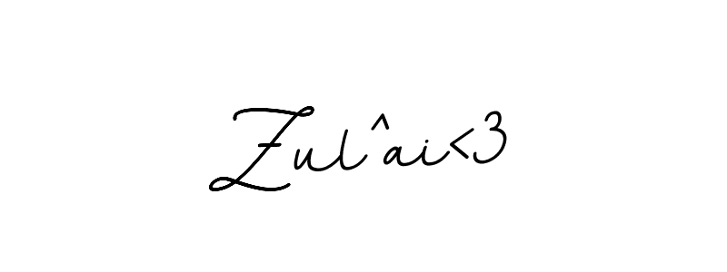 Create a beautiful signature design for name Zul^ai<3. With this signature (BallpointsItalic-DORy9) fonts, you can make a handwritten signature for free. Zul^ai<3 signature style 11 images and pictures png