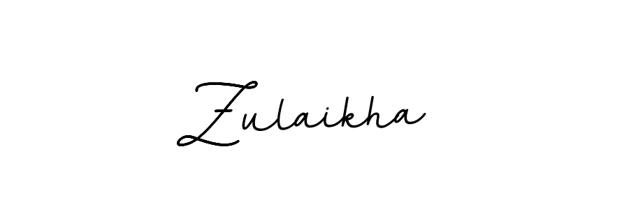 Zulaikha  stylish signature style. Best Handwritten Sign (BallpointsItalic-DORy9) for my name. Handwritten Signature Collection Ideas for my name Zulaikha . Zulaikha  signature style 11 images and pictures png