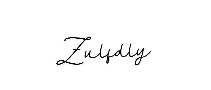 How to make Zulfdly name signature. Use BallpointsItalic-DORy9 style for creating short signs online. This is the latest handwritten sign. Zulfdly signature style 11 images and pictures png