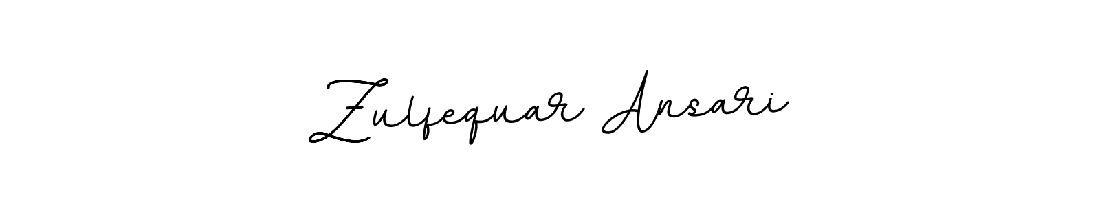 Use a signature maker to create a handwritten signature online. With this signature software, you can design (BallpointsItalic-DORy9) your own signature for name Zulfequar Ansari. Zulfequar Ansari signature style 11 images and pictures png