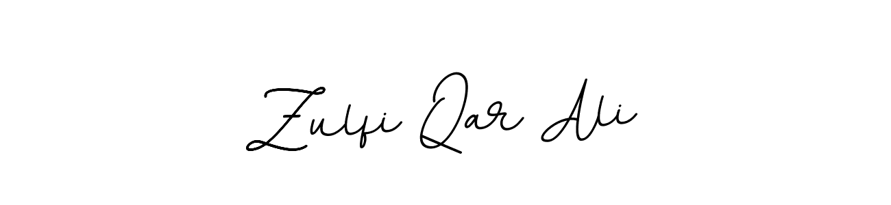 Create a beautiful signature design for name Zulfi Qar Ali. With this signature (BallpointsItalic-DORy9) fonts, you can make a handwritten signature for free. Zulfi Qar Ali signature style 11 images and pictures png