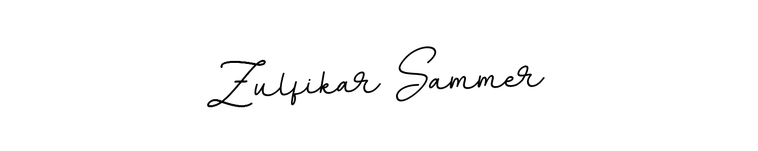 Use a signature maker to create a handwritten signature online. With this signature software, you can design (BallpointsItalic-DORy9) your own signature for name Zulfikar Sammer. Zulfikar Sammer signature style 11 images and pictures png