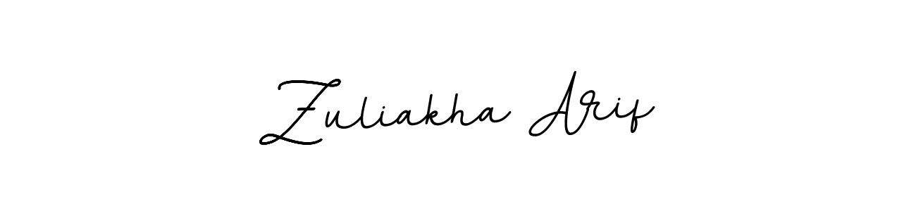 Use a signature maker to create a handwritten signature online. With this signature software, you can design (BallpointsItalic-DORy9) your own signature for name Zuliakha Arif. Zuliakha Arif signature style 11 images and pictures png